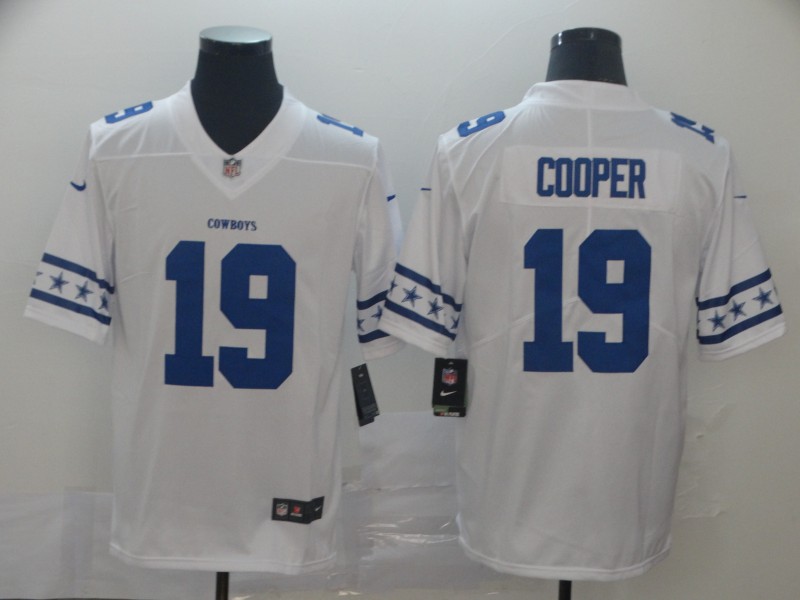 Men's Dallas Cowboys Amari Cooper #19 White Jersey